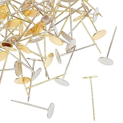 Iron Flat Round Head Nails AJEW-GA0001-51-C-1