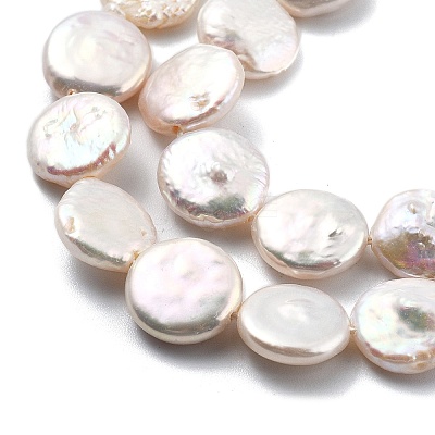 Natural Baroque Keshi Pearl Beads Strands PEAR-B004-16C-04A-1
