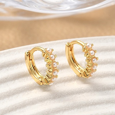 Brass Hoop Earrings EJEW-D337-14B-G-1