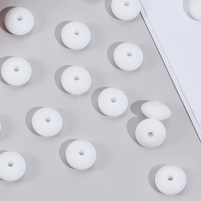 180Pcs Rondelle Silicone Focal Beads SIL-SP0001-20A-1