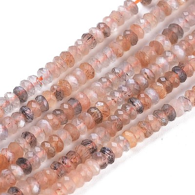 Natural Multi-Moonstone Beads Strands G-R475-002A-1