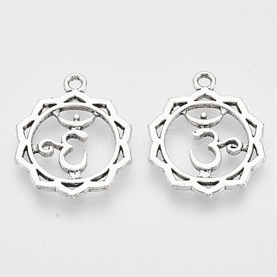 Tibetan Style Alloy Pendants TIBEP-S319-049A-NR-1