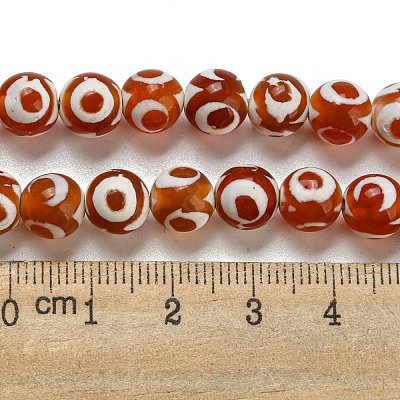 Tibetan Style dZi Beads Strands G-P526-D04-01-1