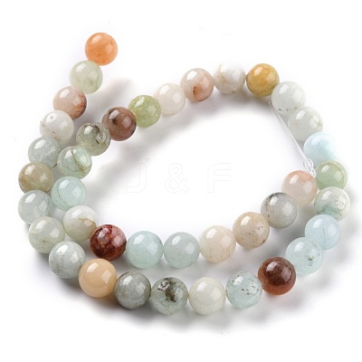 Natural White Jade Beads G-G766-C-26-1