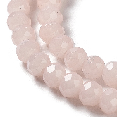 Baking Paint Imitation Jade Glass Bead Strands X-DGLA-A034-J6MM-A41-1