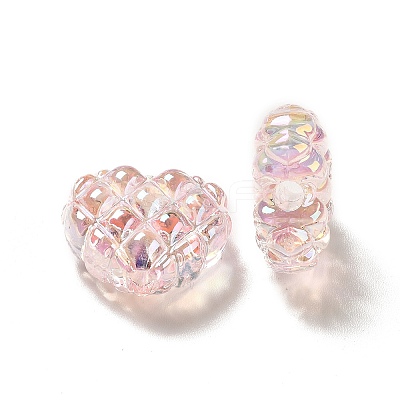 Transparent Acrylic Waffle Beads OACR-E016-01B-1