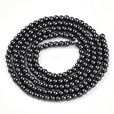 Baking Paint Pearlized Glass Pearl Bead Strands HY-N002-2mm-A02-1
