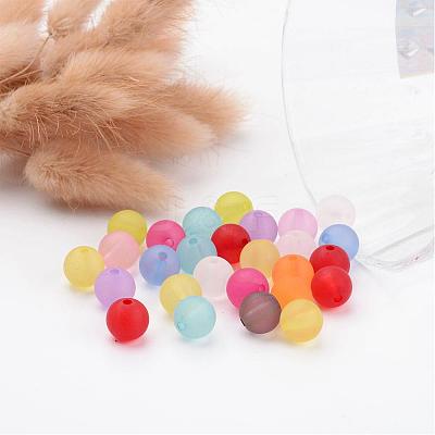 Transparent Acrylic Ball Beads FACR-R021-10mm-M-1