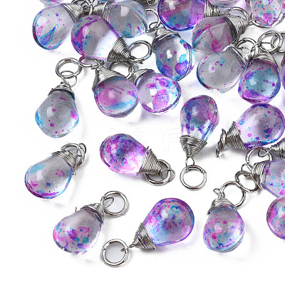 Transparent Glass Pendants GLAA-Q026-09-1
