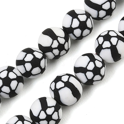 Handmade Polymer Clay Beads Strands PY-CBAEC33-01H-1