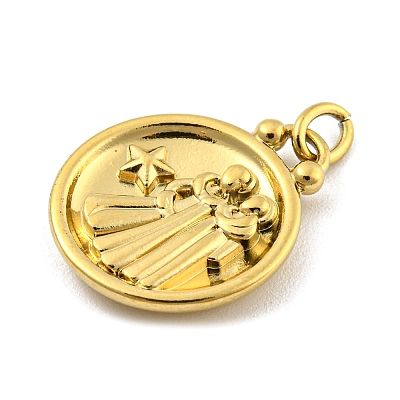304 Stainless Steel Pendants Rhinestone Settings STAS-O009-01F-G-1