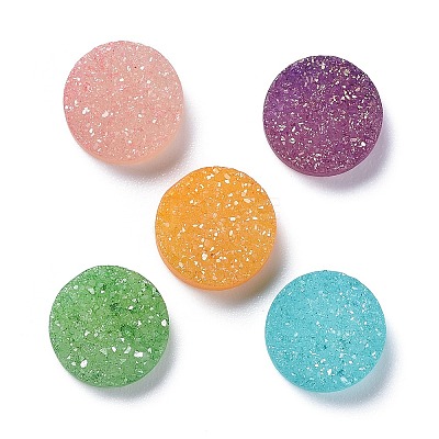 Natural Druzy Agate Cabochons X-G-L553-43A-1