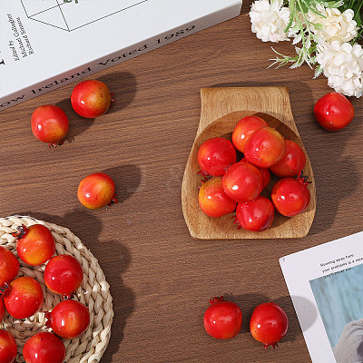 Plastic Simulation Pomegranate AJEW-WH0270-049-1