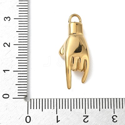 304 Stainless Steel Pendants Ion Plating(IP) X-STAS-P423-07G-1