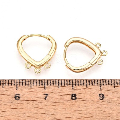 Brass Hoop Earring Finding KK-N261-65G-1