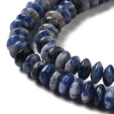 Natural Blue Spot Jasper Beads Strands G-Z030-A01-01-1