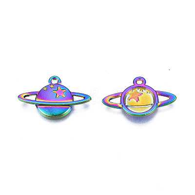 Rainbow Color Alloy Pendants PALLOY-N156-207-1