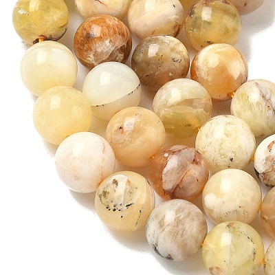 Natural Yellow Opal Beads Strands G-I213-18-8mm-1