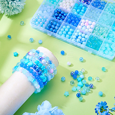 Opaque Acrylic Beads SACR-TA0001-45C-1