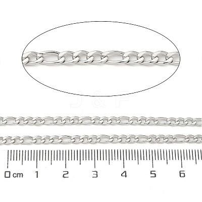 Tarnish Resistant 304 Stainless Steel Figaro Chains CHS-H007-30P-1