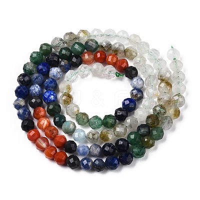 Natural & Synthetic Mixed Gemstone Beads Strands G-D080-A01-01-09-1