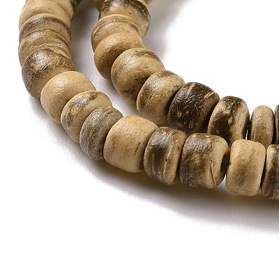 Natural Coconut Rondelle Bead Strands COCB-O001-11-1