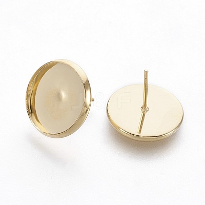 202 Stainless Steel Stud Earring Findings STAS-P221-08D-G-1