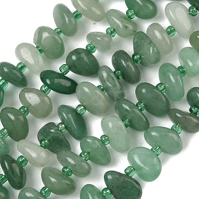 Natural Pink Aventurine Beads Strands G-RM250109-A11-1