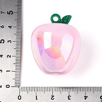 Plating Opaque Acrylic Pendants PACR-T018-01M-1