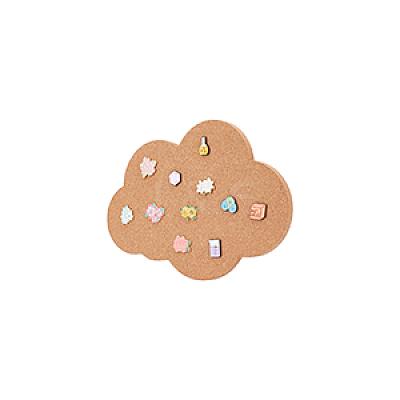 Cloud Wall Mounted Brooch Jewelry Display Cork Tray AJEW-WH0433-01H-1
