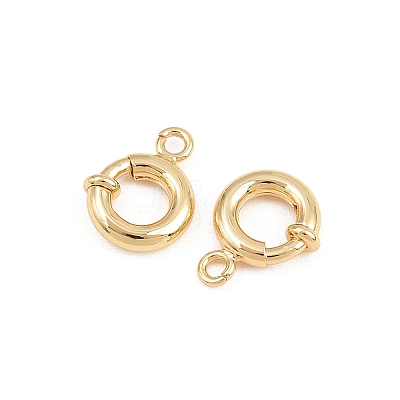 Brass Spring Ring Clasps KK-B157-06G-1