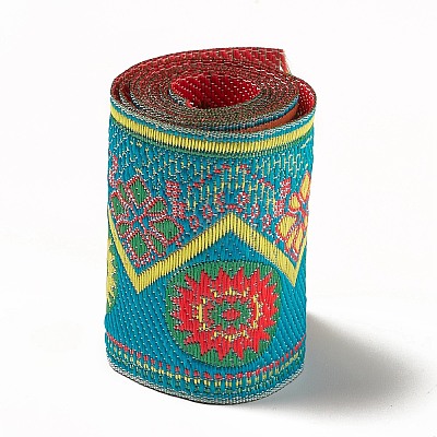Ethnic Style Embroidery Polyester Ribbons OCOR-XCP0001-23B-1