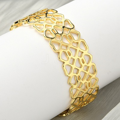 Hollow Brass Cuff Bangles for Women BJEW-F513-01G-1