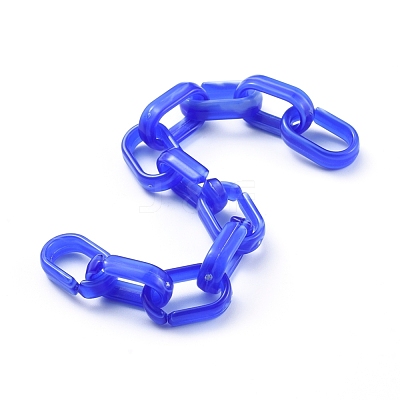 Handmade Acrylic Cable Chains AJEW-JB00535-02-1