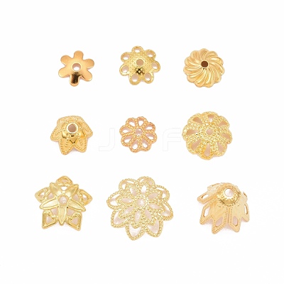 Brass Bead Caps KK-MSMC008-G-1
