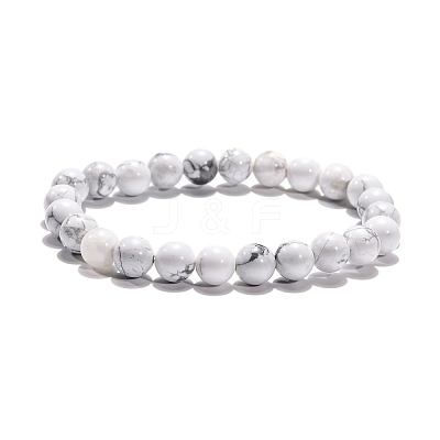 Natural Gemstone Stretchy Bracelets X-BJEW-G073-12-1