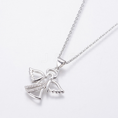 304 Stainless Steel Chain Necklaces NJEW-O108-43P-1
