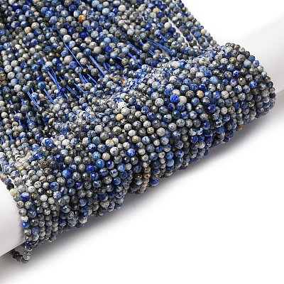 Natural Lapis Lazuli Beads Strands G-RM2025-A24-3mm-1