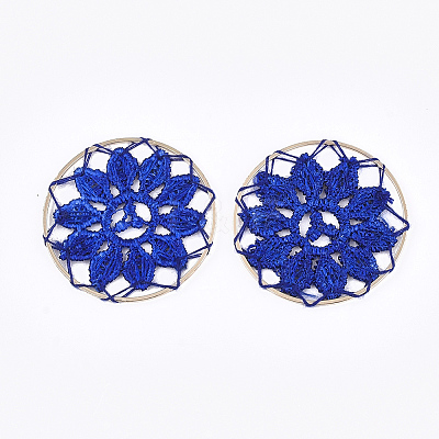 Polycotton(Polyester Cotton) Woven Pendant Decorations FIND-Q078-12B-1