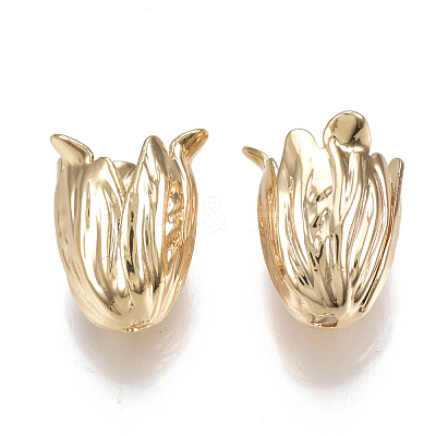 Brass Bead Caps KK-S350-154G-1