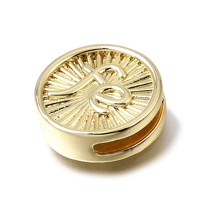 Brass Slide Charms KK-CBAEEA8-08A-G-1