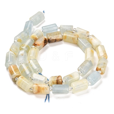 Natural Blue Calcite Beads Strands G-G068-A28-01-1