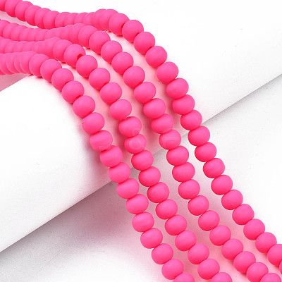 Handmade Polymer Clay Beads Strands X-CLAY-N008-053-09-1
