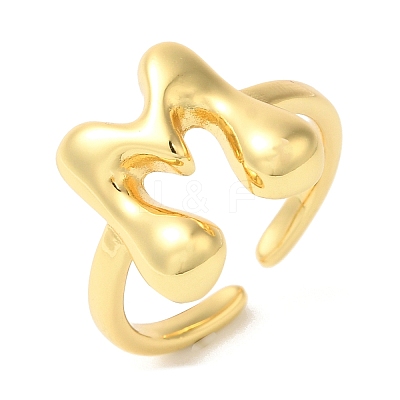 Brass Open Cuff Rings RJEW-U008-06M-G-1
