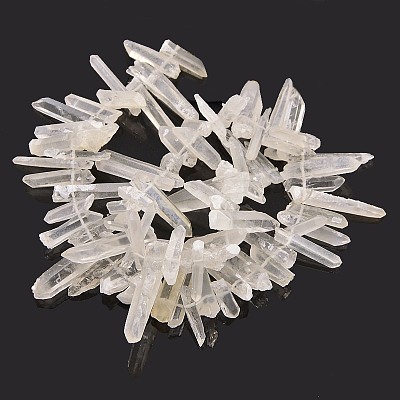 Natural Rough Quartz Crystal Beads Strands X-G-I111-02-1