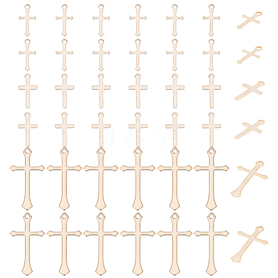 60Pcs 3 Styles Brass Pendants KK-HY0003-88G-1