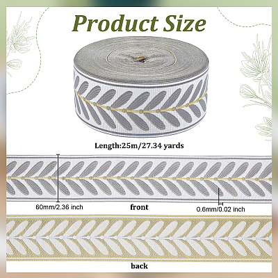 Polyester Ribbons SRIB-WH0011-404D-1