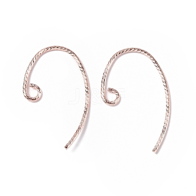 Brass Earring Hooks KK-E079-01RG-1