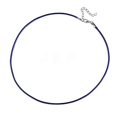 Waxed Cotton Cord Necklace Making MAK-S034-017-1