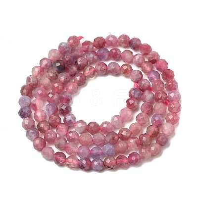 Natural Pink Tourmaline Beads Strands G-N342-33C-1